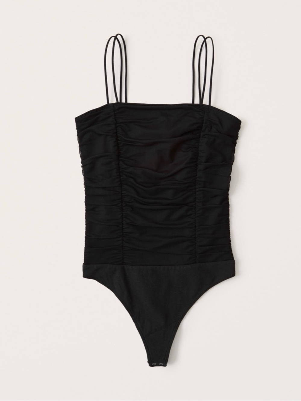 Abercrombie & Fitch Ruched Mesh bodysuit, XS